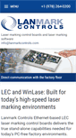 Mobile Screenshot of lanmarkcontrols.com
